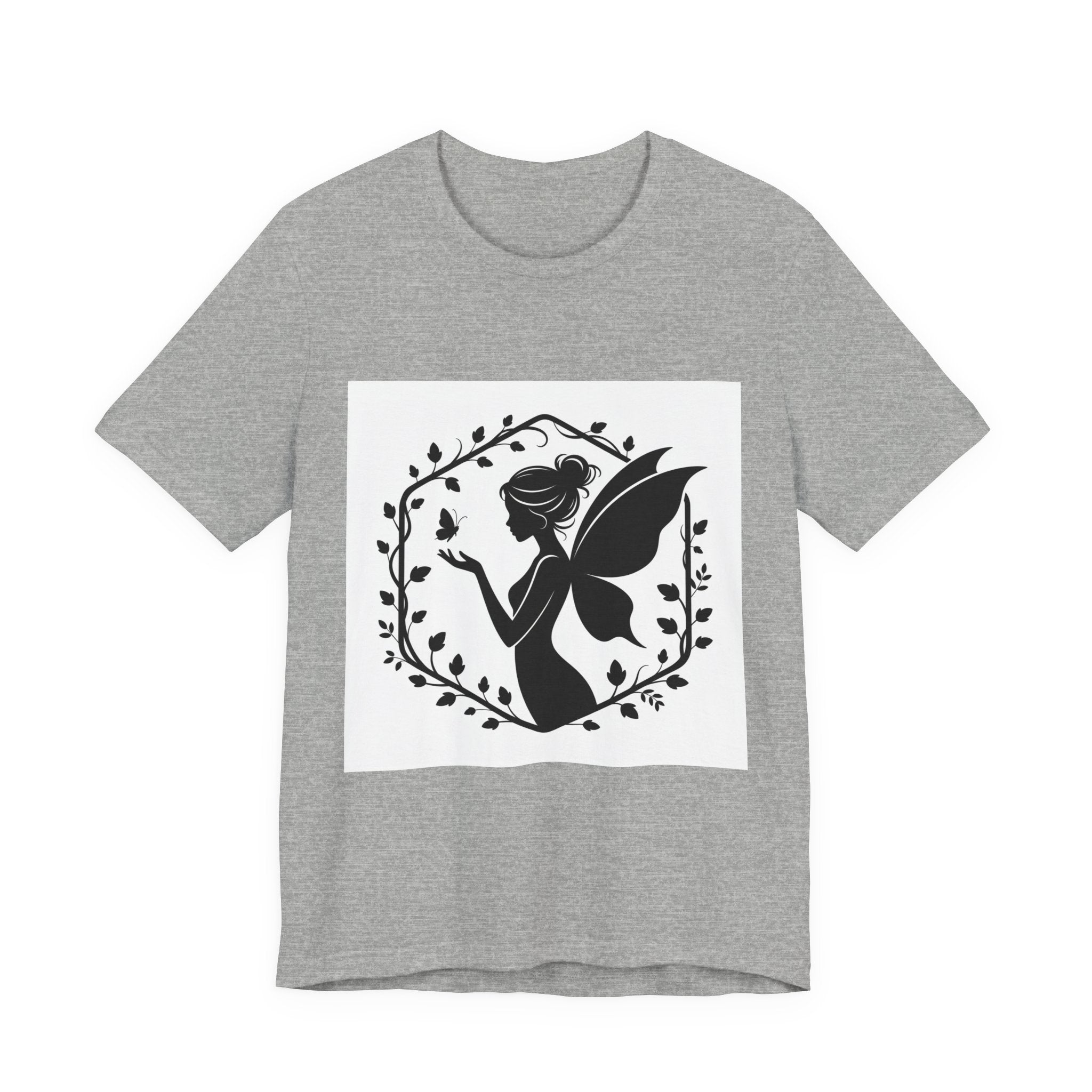 Witchy Fairy Silhouette Tee | Gothic Solstice, winter solstice art
