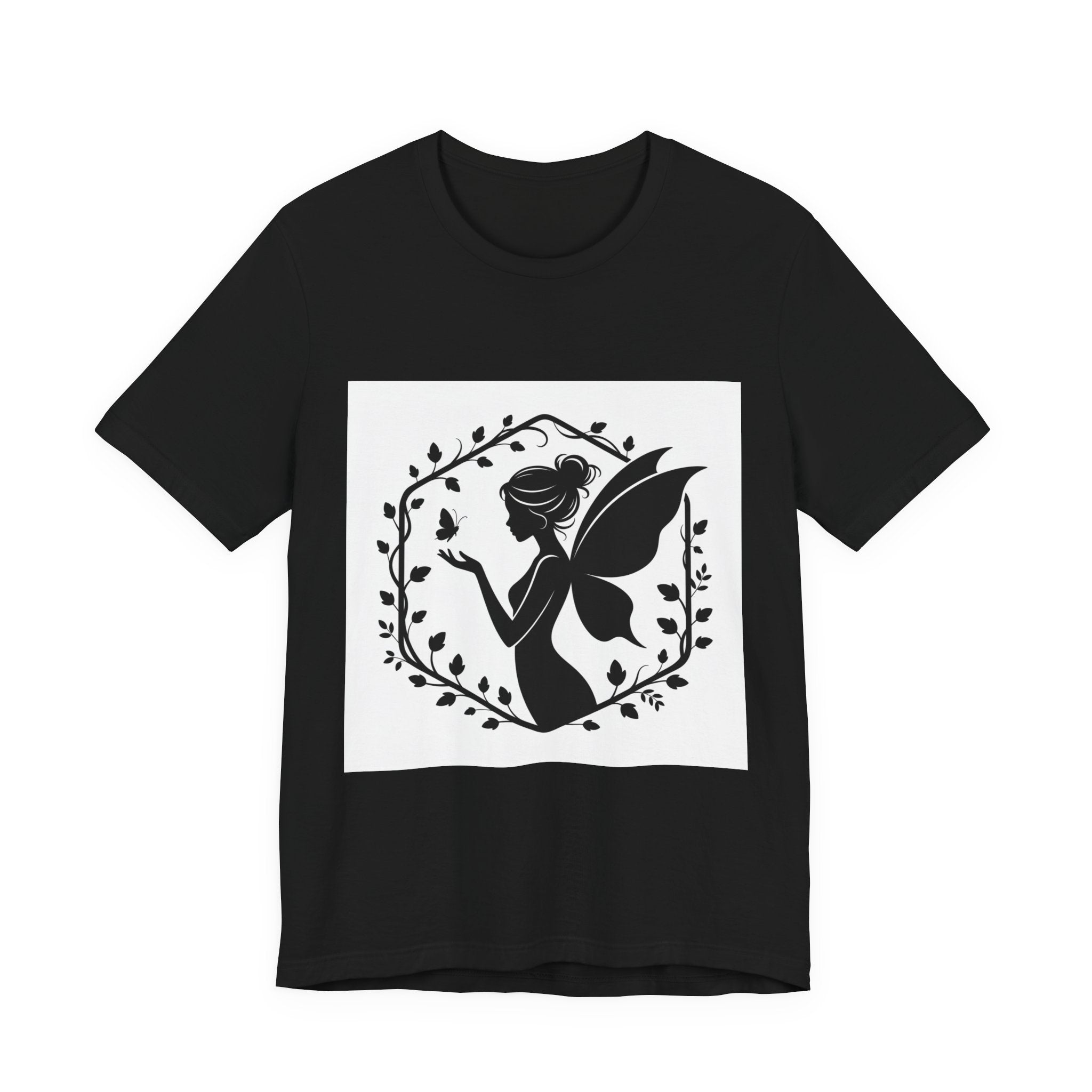 Witchy Fairy Silhouette Tee | Gothic Solstice, winter solstice art
