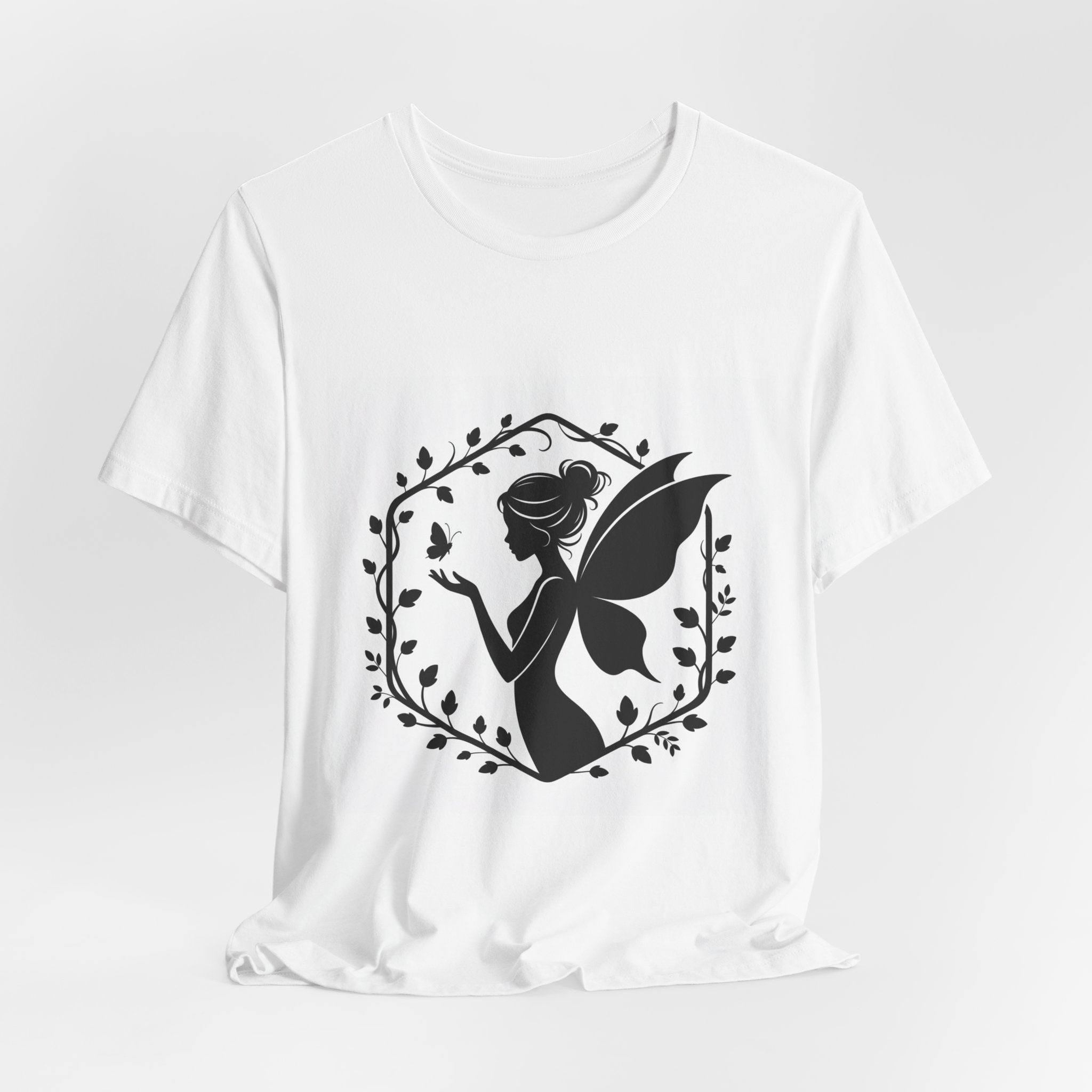 Witchy Fairy Silhouette Tee | Gothic Solstice, winter solstice art