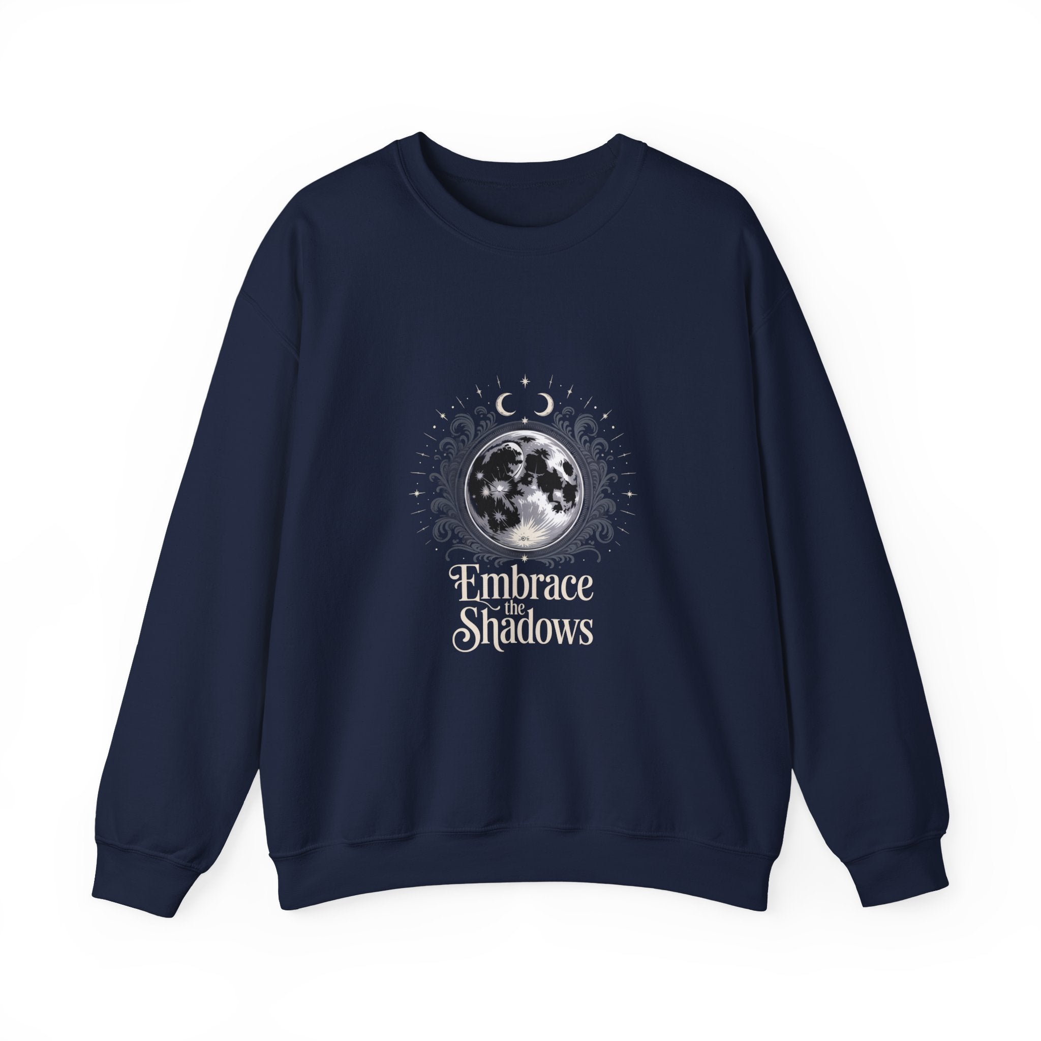 Moon Phases Crewneck Sweatshirt | witchy Christmas, winter solstice art