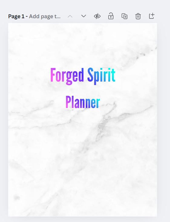 Forged Spirit Planner A Gentle System for Daily Rhythm & Intentional Living
